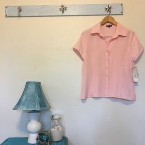 Pink Notations Button Down - NWT